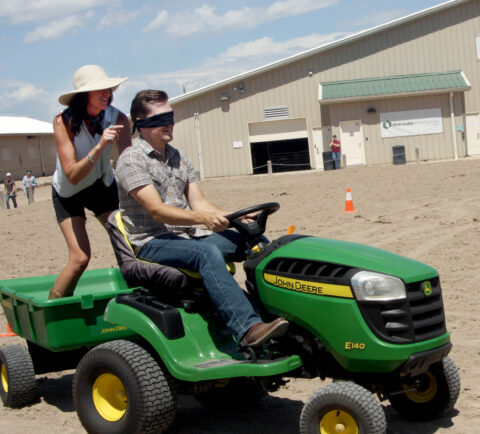 Blind Man Tractor Drive